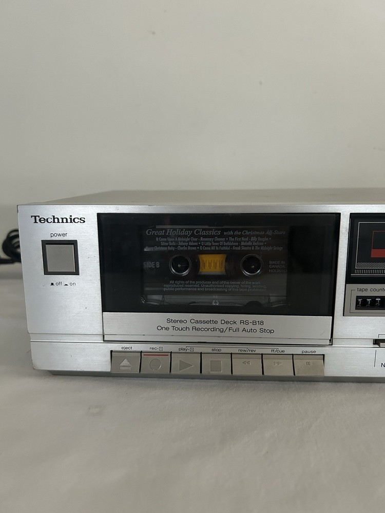 Technics RS-B18 Cassette deck Silver Edition TESTED WORKING Decent Condition