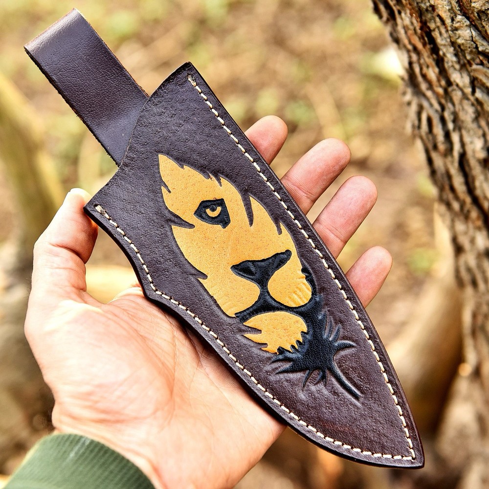 Custom Handmade Fix Blade Leather Knife Sheath