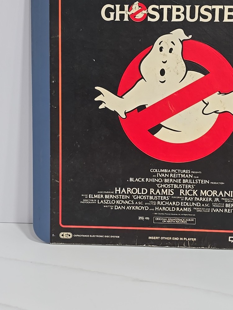 Ghostbusters 1984 CED RCA SelectaVision VideoDisc Murray Aykroyd Ramis Hudson