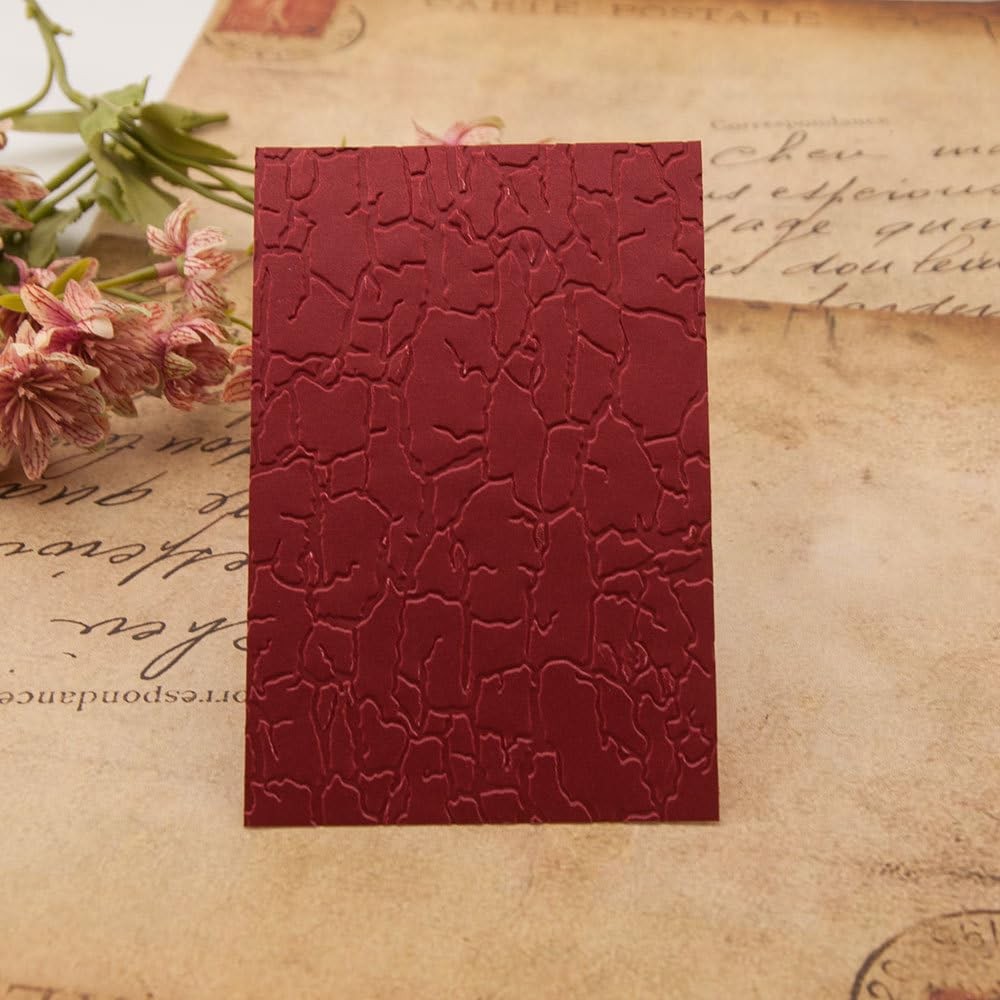 6Pcs Geometric Background Embossing Folders for Card Making, Embossing Machin...