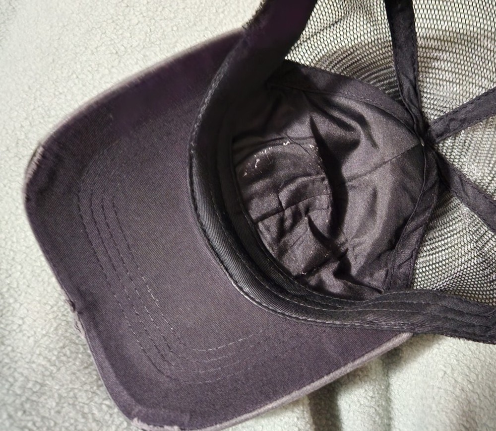 Foo Fighters Distressed Black Mesh Vintaged Trucker FOO FIGHTERS Hat