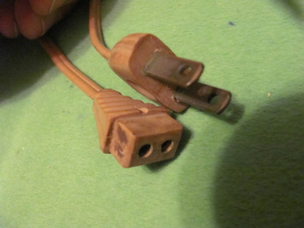 Vintage brown electric cord