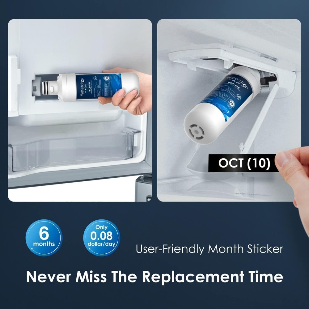 Waterdrop Plus Refrigerator Water Filter Replacement for LG® LT1000P® (1 Pcs)