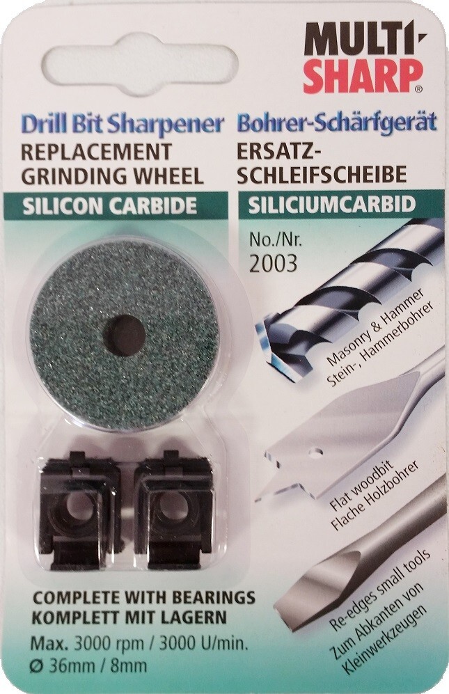 Multi-Sharp Drill Bit Sharpener Replacement Grinding Wheel - Silicon Carbide