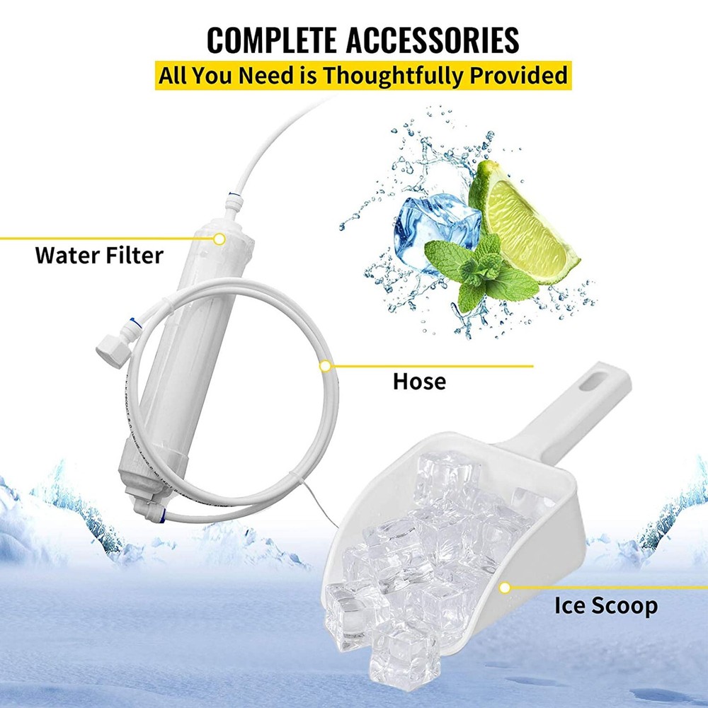 90lbs Commercial Ice Machine Bar Restaurant Home Ice Maker Cube Maker New
