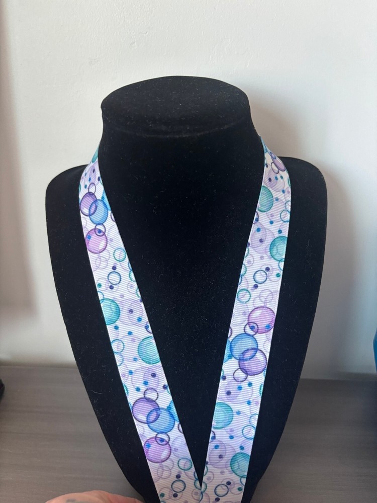 Bubbles  18” Ribbon Lanyard