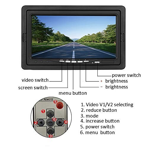 DC 12V 24V Vehicle Backup Camera System 2 x Rear View Camera Support Night