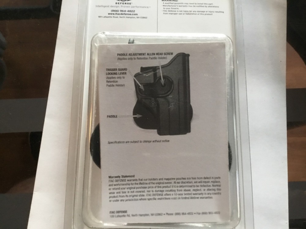 ITac paddle holster Taurus 92