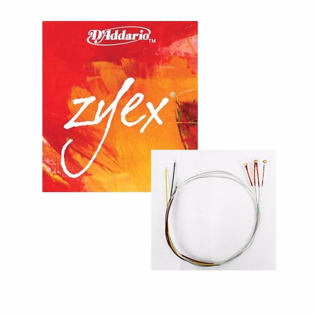 100% Authentic Addario Zyex Violin String Set 4/4 E Ball Medium tension
