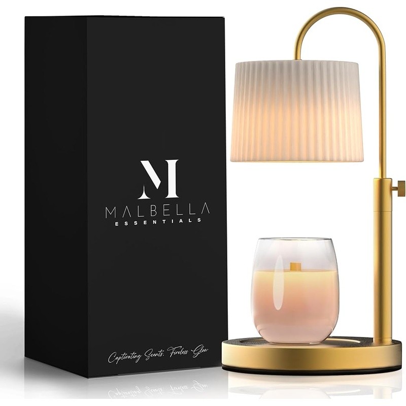 Adjustable Candle Warmer Lamp Timer Scent Release Mood Lighting Elegant Design