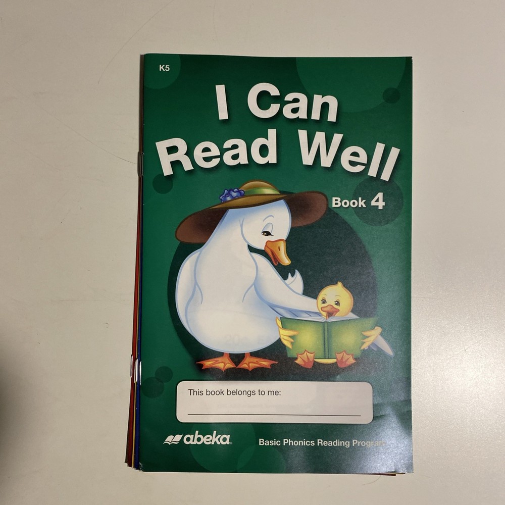 Abeka I Can Read Well Books 1-5 K5 Basic Phonics Reading Program