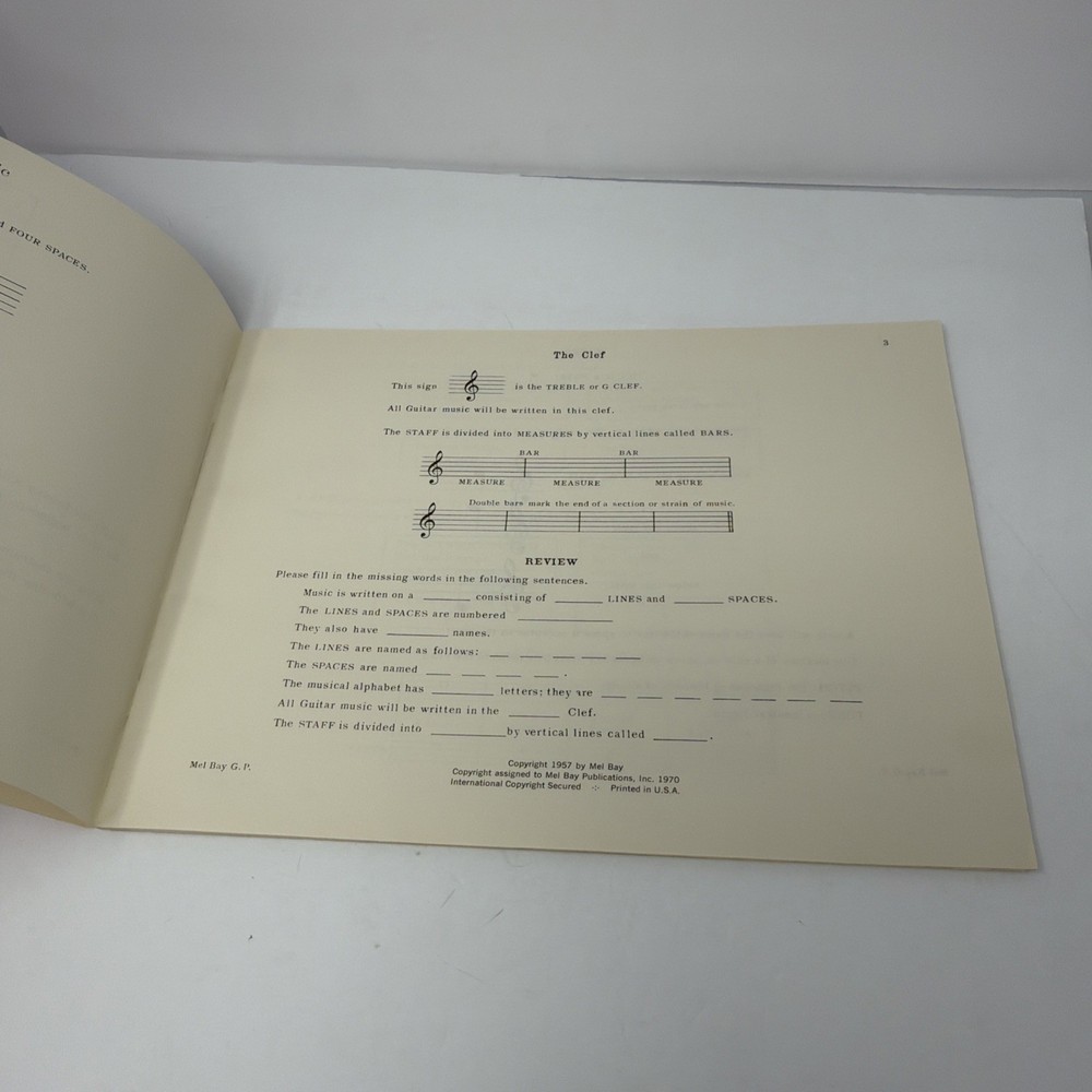 Mel Bay Guitar Primer Book 1957