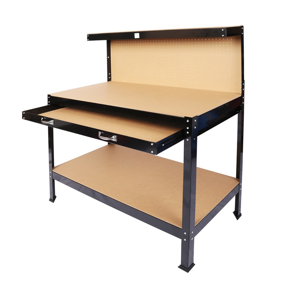 45in Heavy Duty Steel Work Bench Table with Adjustable Height