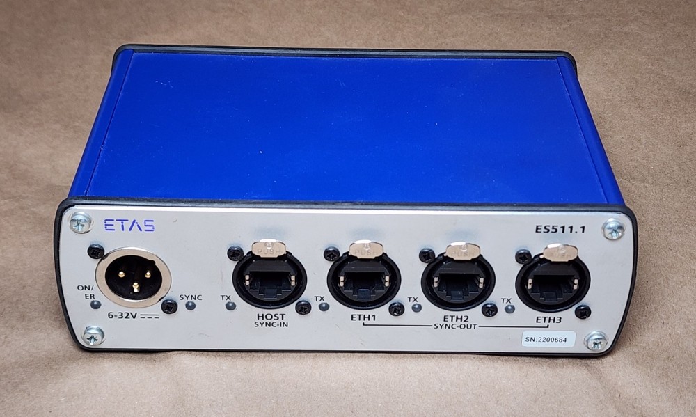 ETAS ES511.1 automotive CAN LIN ETH ETK hardware interface module