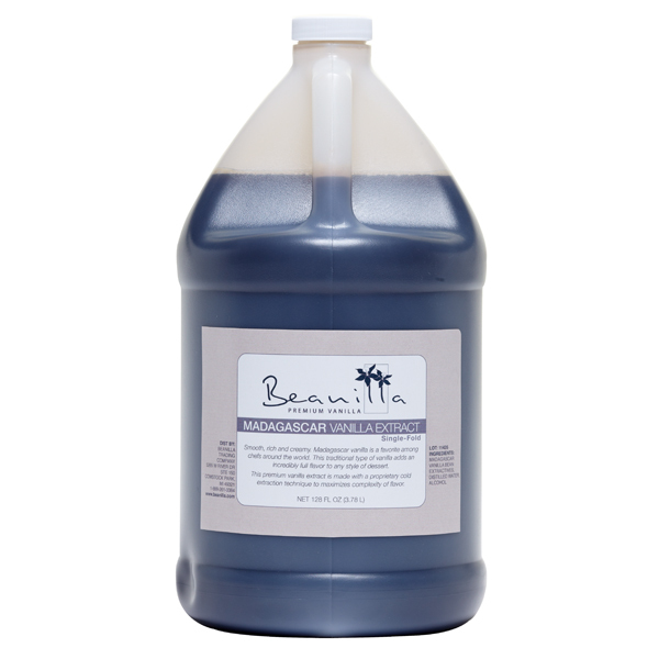 Madagascar Vanilla Extract (Single-Fold 1X) 64 fl oz. (Half-gallon)