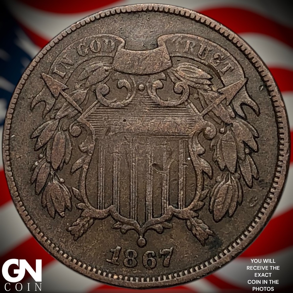 1867 2 Cent Piece Z4426