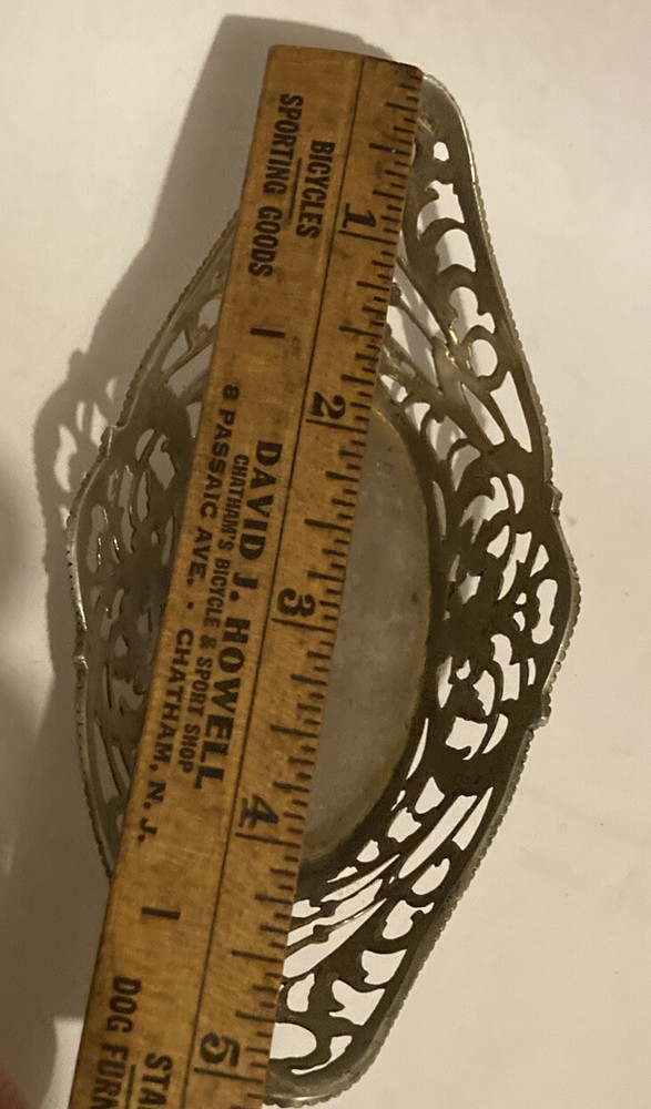 Vintage Germany 800 Silver Basket Pierced Open Work Nuts Candy