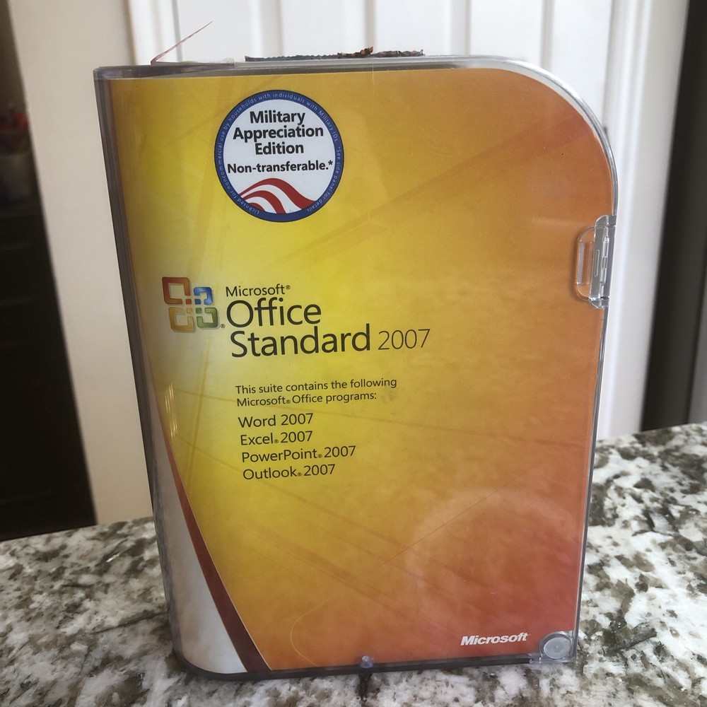 Microsoft Office Standard 2007 Military Appreciation Edition Word Excel Etc. 2/3