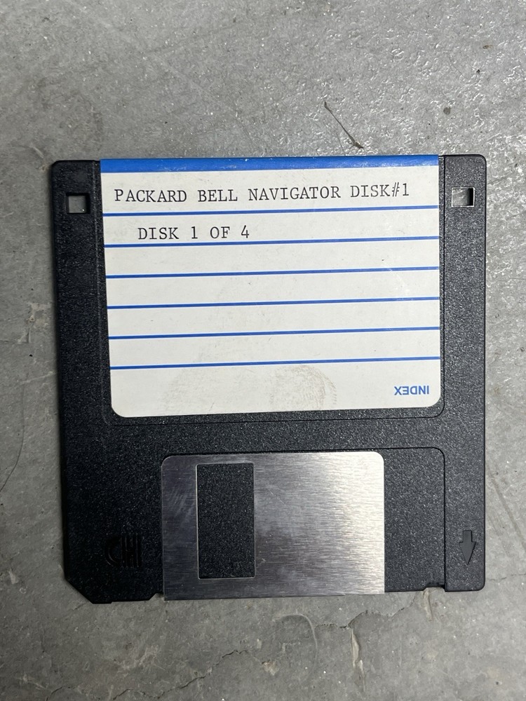 PACKARD BELL NAVIGATOR DISK #1 FLOPPY SOFTWARE DISC