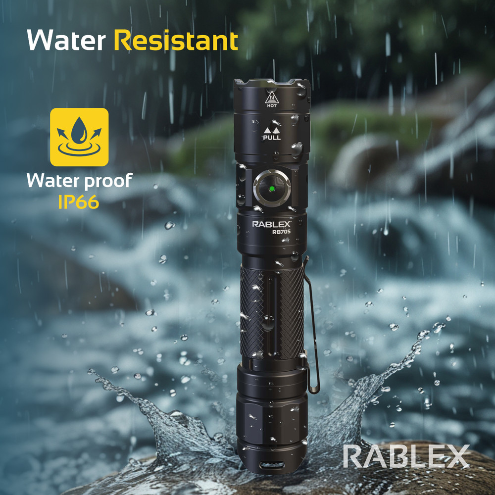 RABLEX LED Flashlight 1200 Lumens - 5 Modes Torch Flashlight, Waterproof