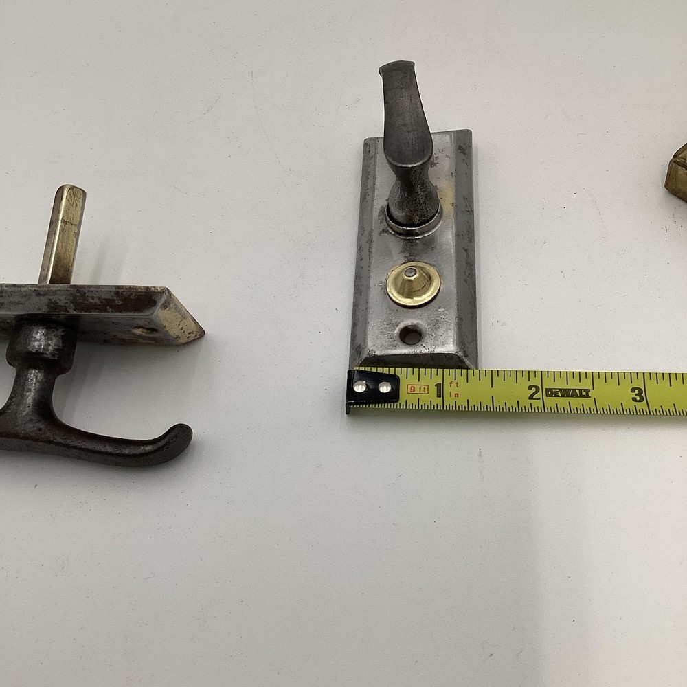 Vintage Small Mortise Screen Door Lock Set Works