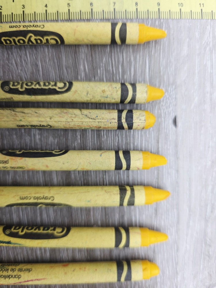 12 Count Crayola Crayons Yellow Dandelion