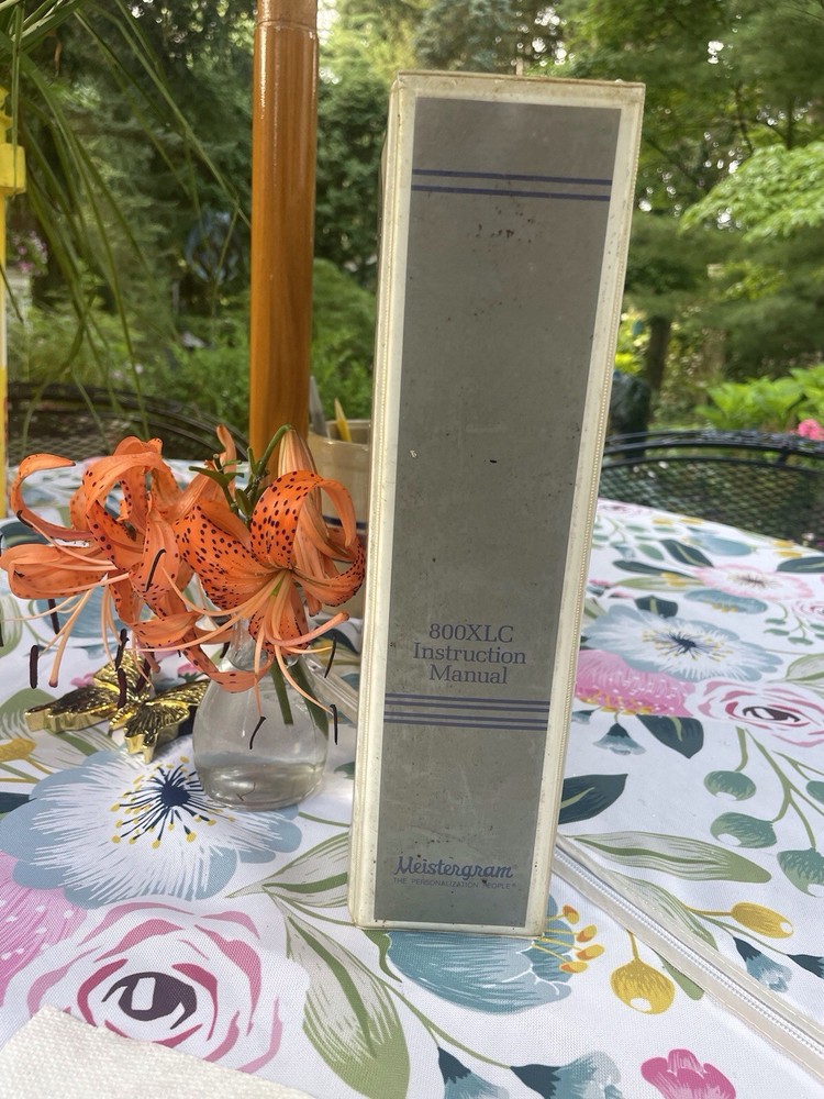 Meistergram M 800XLC Users Manual
