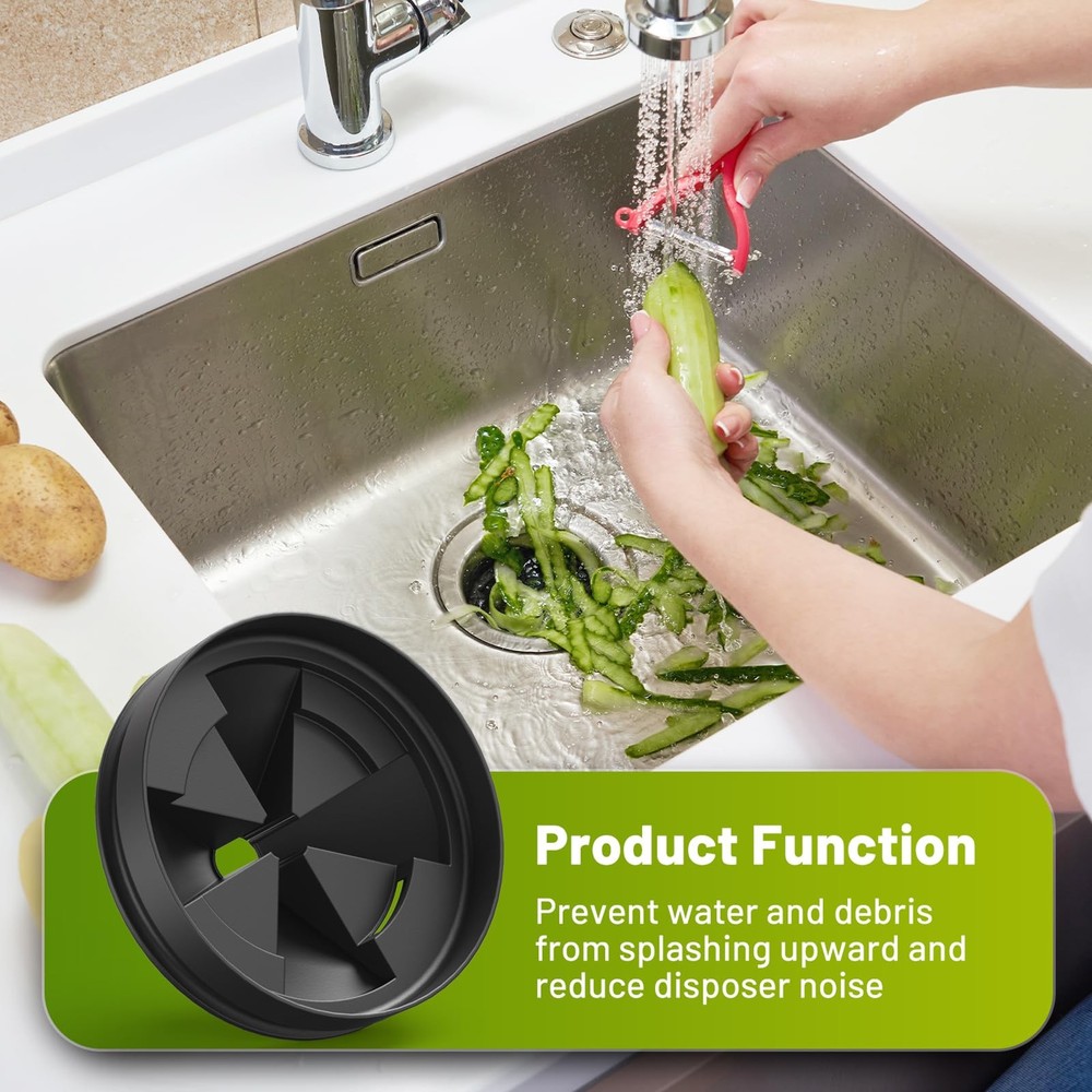 Garbage Disposal Splash Guard Sink Baffle 3 3/8 Inches QCB-AM for InSinkErato...