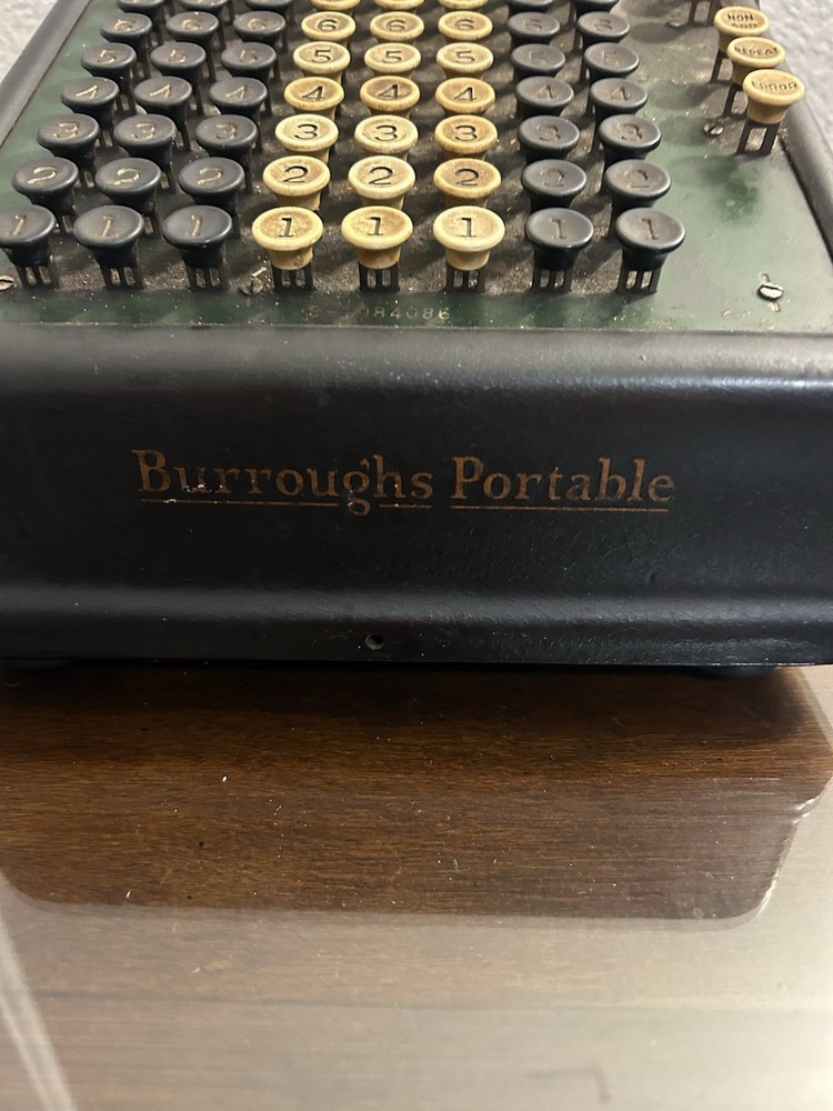 Burrough's Portable Adding Machine Not Working Condition