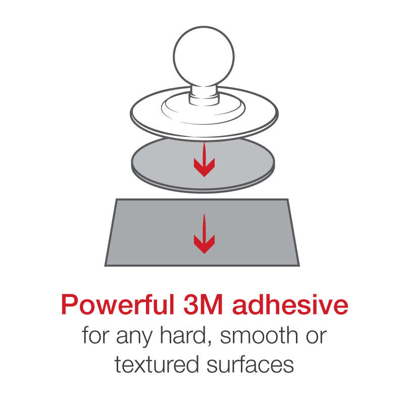 RAP-B-378-A-UN7U RAM X-Grip Phone Mount Flex Adhesive Base...