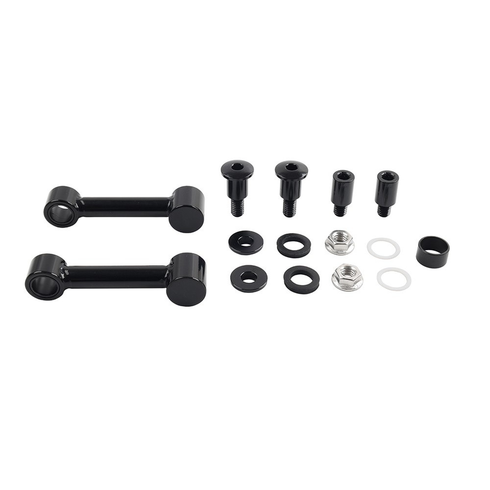 Front Mudguard Mount Bracket Kit BLK For Harley Softail Springer FXSTS 1993-2006