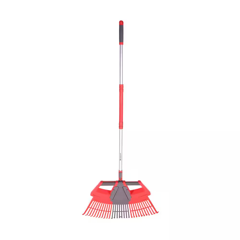 30 In. W 3-In-1 Aluminum Handle Leaf Rake