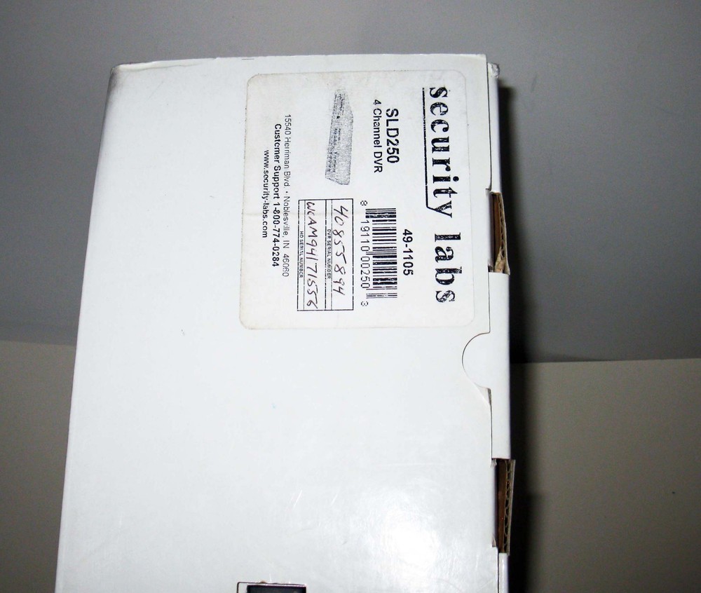 Security Labs SLD250 DVR Digital Video Recorder in Box Powers Up READ LISTING