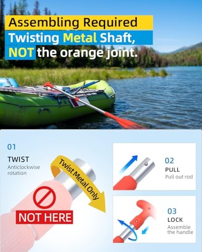 Telescoping Emergency Paddle 21''-42''（Assembling Required）/26''-54''