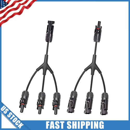 Solar Connectors Y Branch Parallel Adapter Cable Wire Plug Tool for Solar Panel