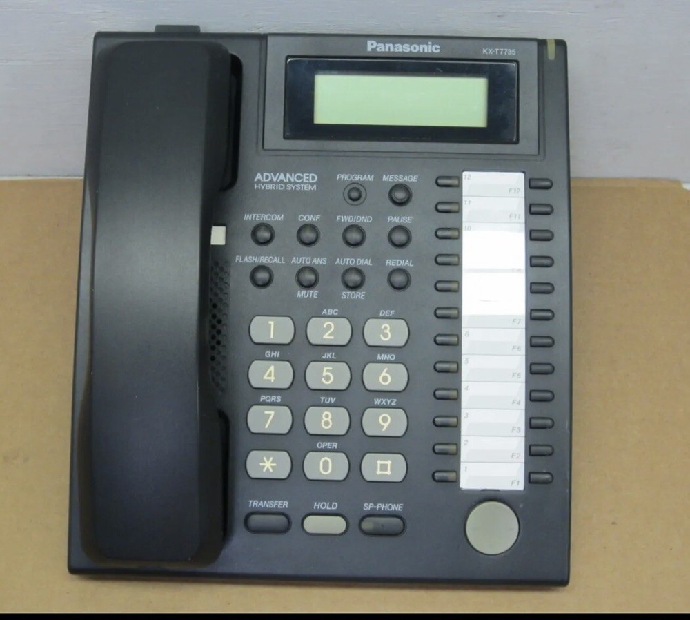 Panasonic KX-T7735 24-Button Display Phone (Black) *Refurbished*