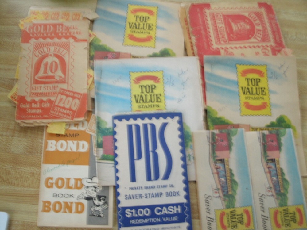 Vintage grocery store trading stamps