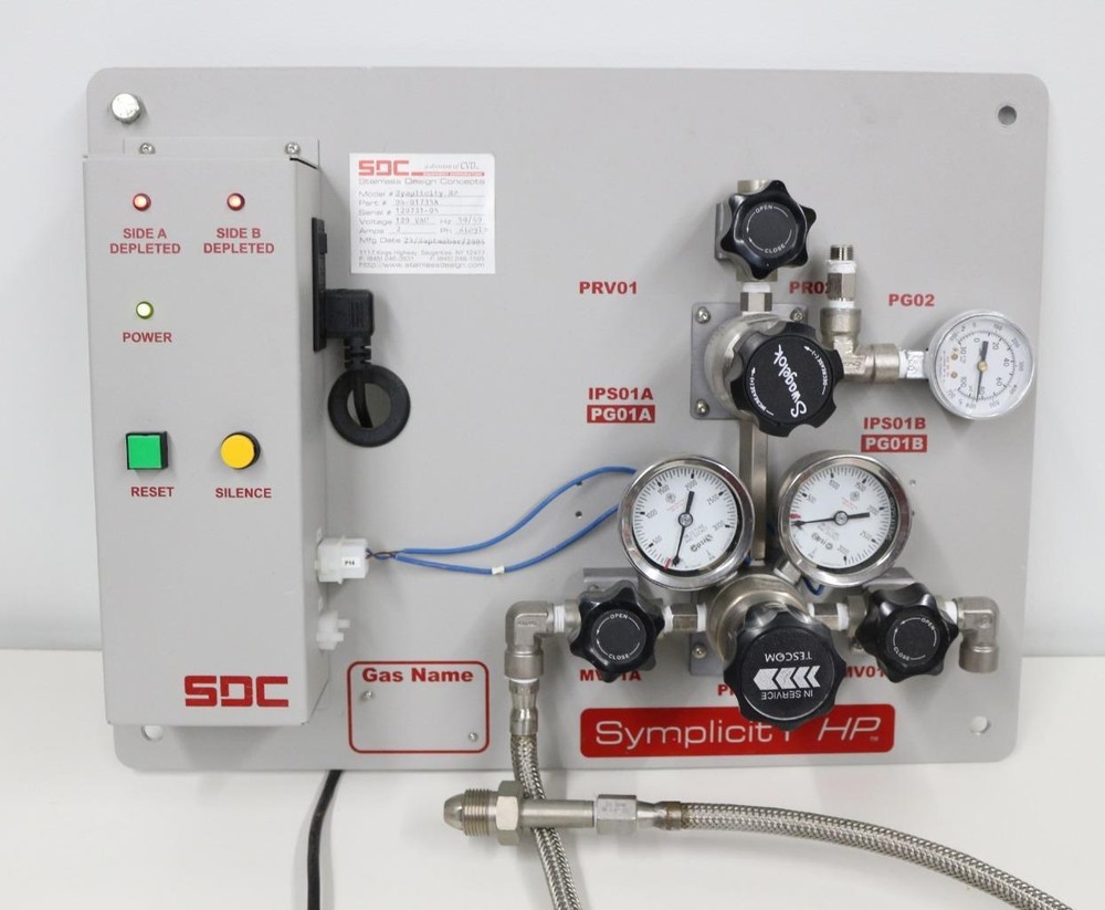 SDC SymplicityHP Semi-auto High-Purity Gas Panel
