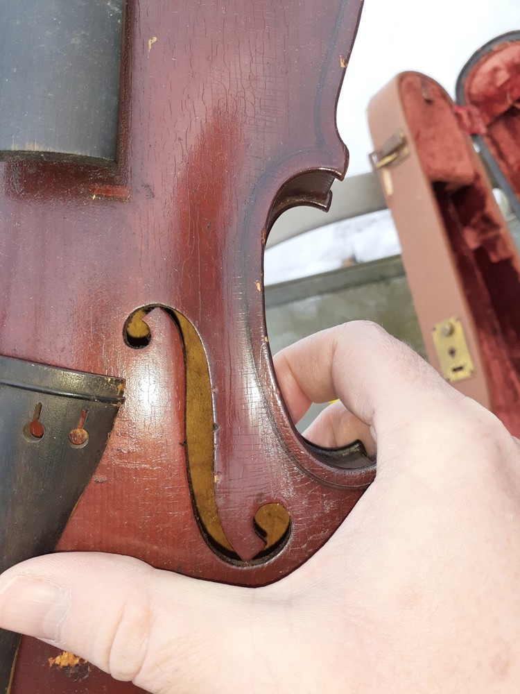 Old Antique Violin With Hard shell Case