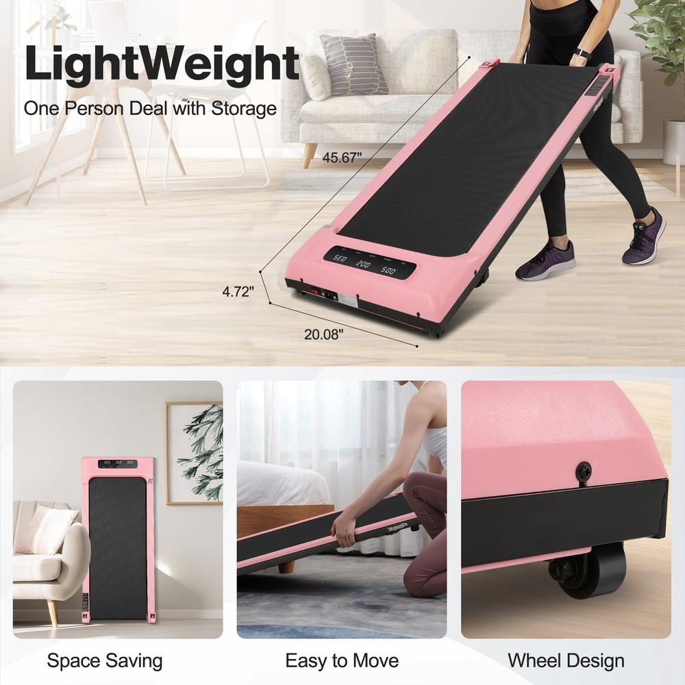 Walking Pad 2.5HP Foldable Walking Treadmill with App and Remote Control 300 LBS