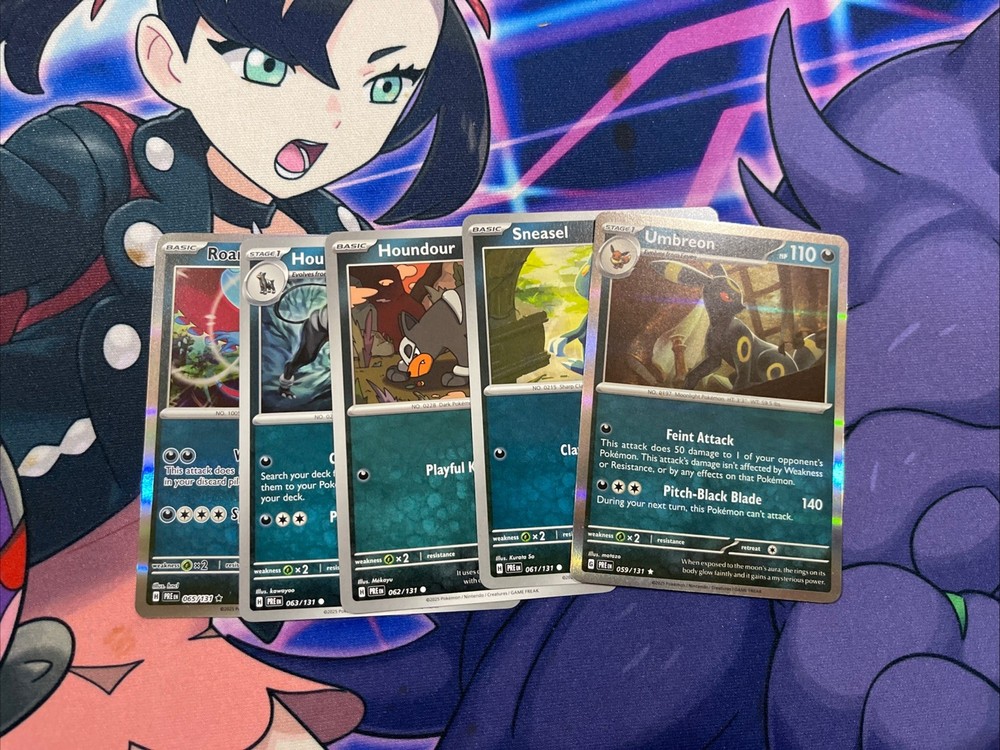 Pokemon Prismatic Evolutions Set 100 Complete Common/Uncommon/Holo Rare Cards