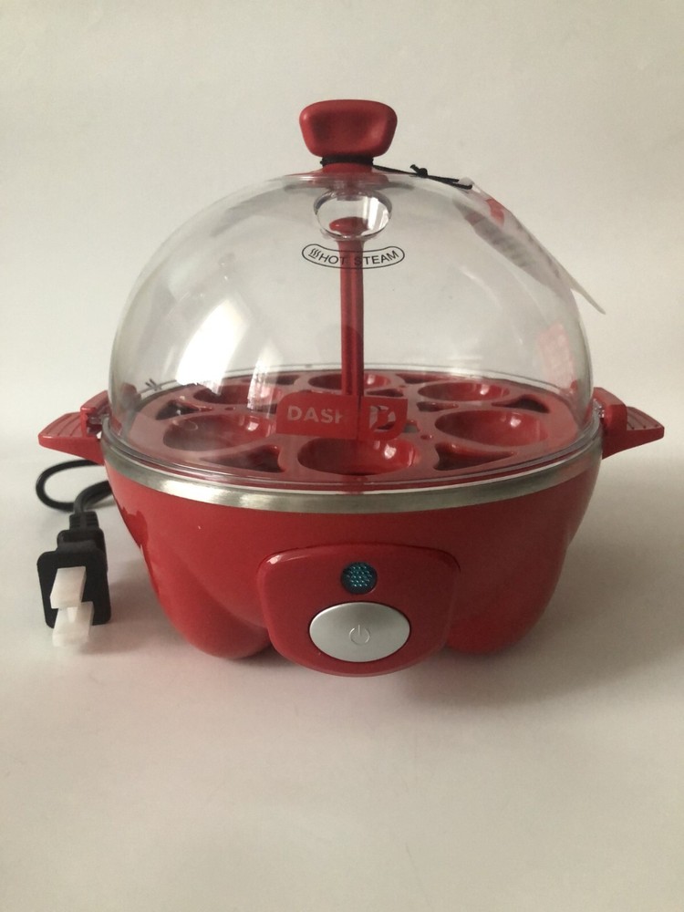 DASH Rapid Egg Cooker Automatic One Touch 6 Egg Boiled Poached Omelette NEW