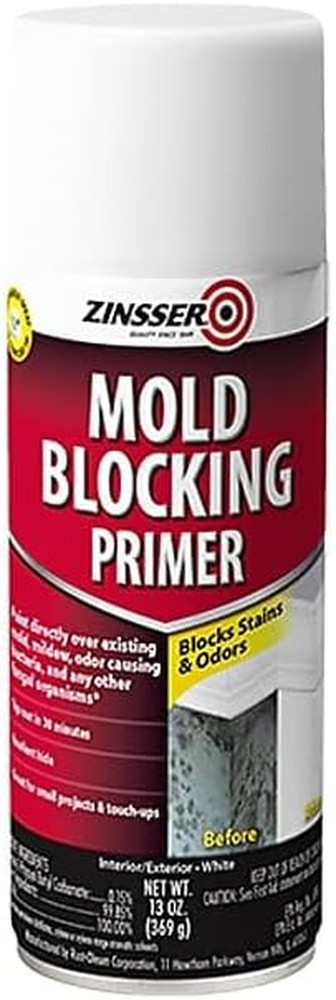 Mold Blocking Spray Primer - 6 Pack, White, 13 Fl Oz Each