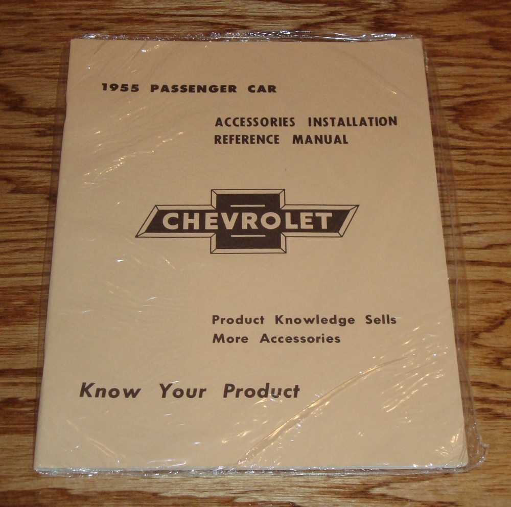 1955 Chevrolet Accessories Installation Manual Passenger Car & Truck 55 Chevy