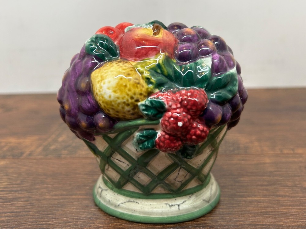 Raymond Waites Cornucopia Fruit Lattice Salt & Pepper Shakers