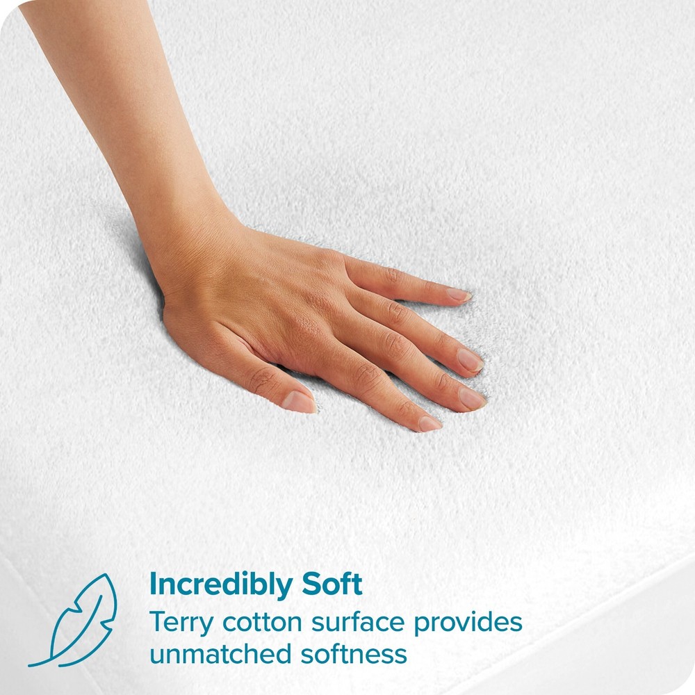 Waterproof Hypoallergenic Bed Bug Resistant Mattress Protector Cover