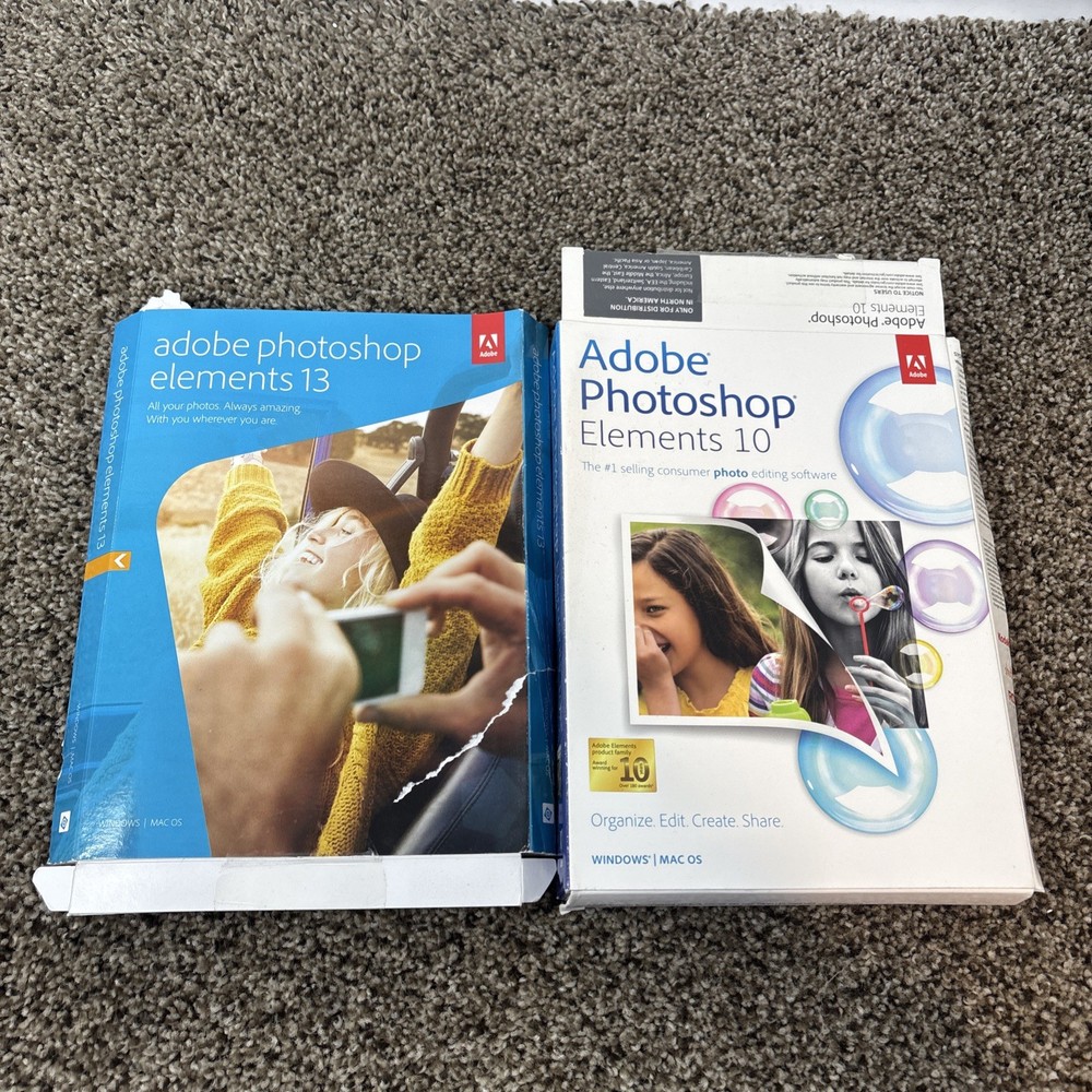 Adobe Photoshop Elements 10 And 13 Win/Mac BAD CODES READ!