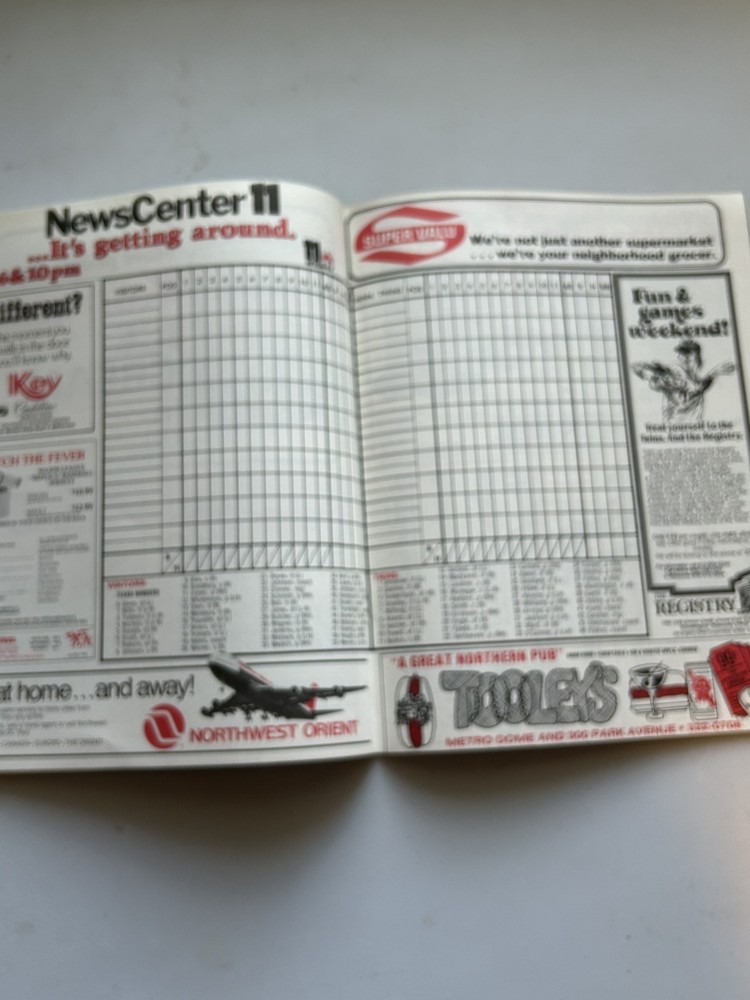 MINNESOTA TWINS BASEBALL PROGRAMS 1980 & 1981 Not Scored Very Nice