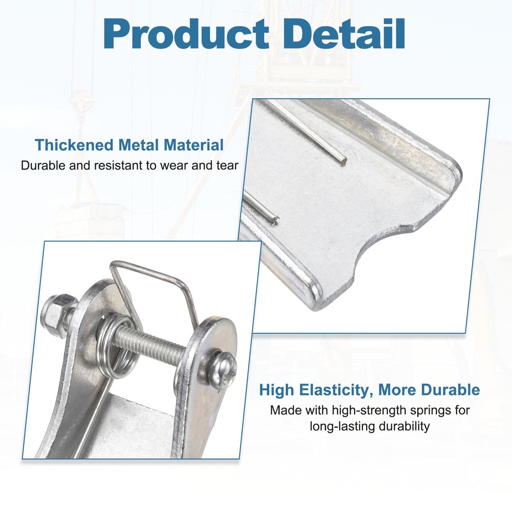 2 Pack 3 Inch / 75mm 5T Metal Replacement Hooks Latch, Silver