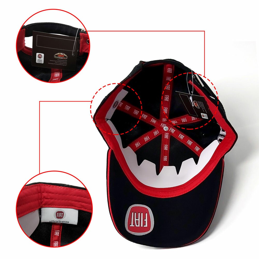 Fiat Black Curved Brim Hat